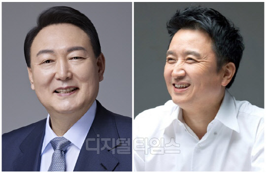 윤석열 대통령(왼쪽)과 김영환 충북도지사. <디지털타임스 DB, 국민의힘 제공>